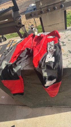 Fox Racing Motocross Pants Red Black