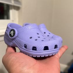 Purple Toddler Crocs Size 4c
