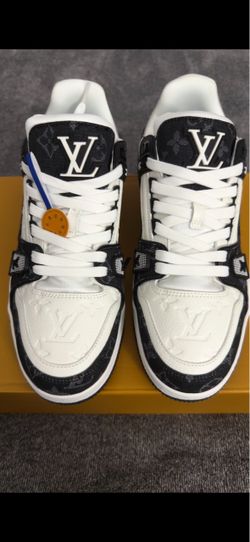 White LV trainers