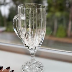 SET OF 8 Mikasa Park Lane Irish Coffee Tea Iced Beverage Glass. German Lead Crystal Vintage Stemware For Holidays