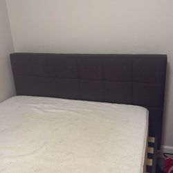 Queen Bed Frame & Mattress 