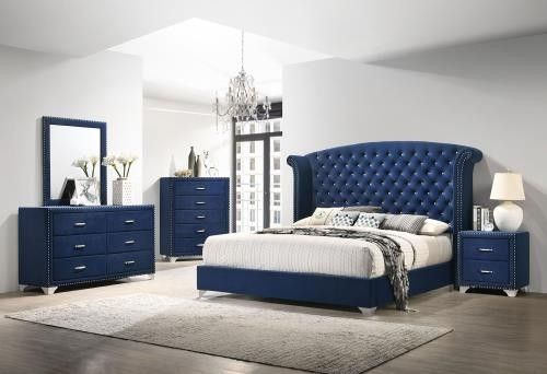 4 Pc Queen Bedroom Set Queen Bedframe Dresser Mirror Nightstand On Sale Now Don't Miss