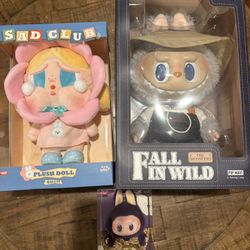 Pop Mart Labubu The Monsters Fall in Wild Series - Vinyl Plush Doll BRAND NEW, Crysad Club, & Wings Of Fortune