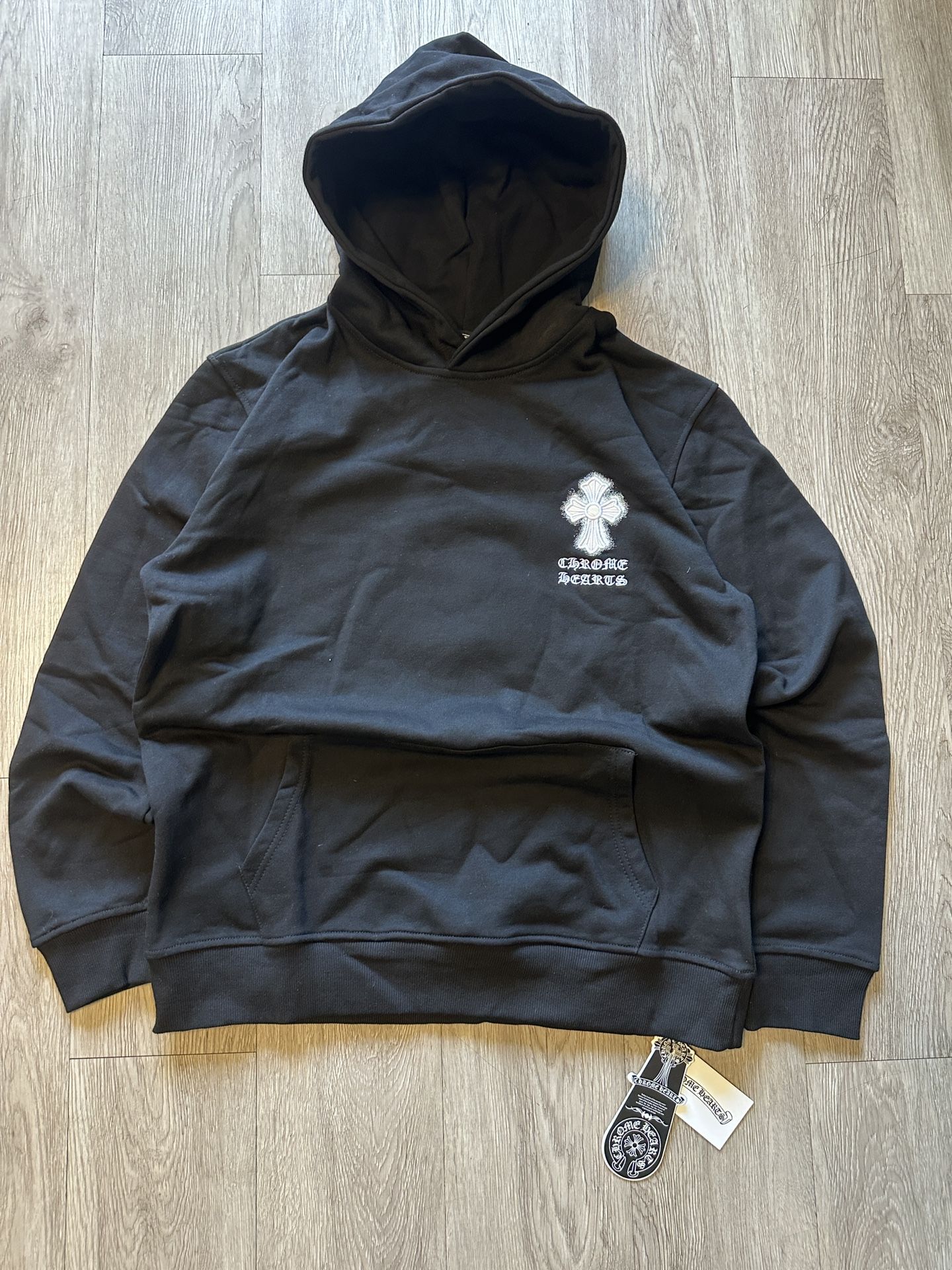 Chrome Hearts embroidery cross hoodie