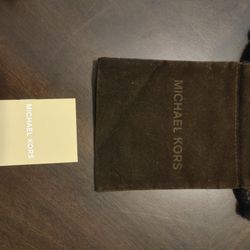 Michael Kors Jewelry Watches Pouch Drawstring Dust Bag Brown Velvet