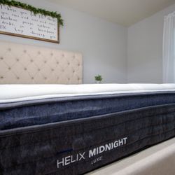 Helix Luxe Midnight Mattress (King Size) - GlacioTex CoolForce Cover + Ergo align Top Layer
