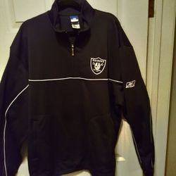 NFL RAIDERS Zip-up Jacket Size XXL  Like New Condition 