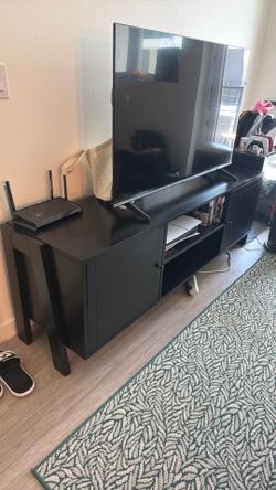 Pottery Barn Black TV Stand/Media Console