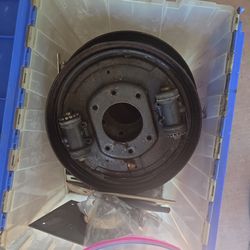 Original Toyota drum brake backing plate assembly