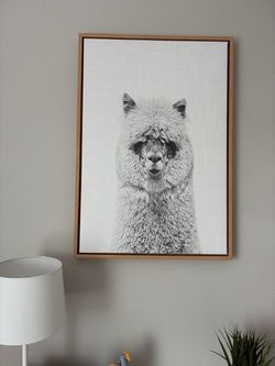 Large alpaca wall art