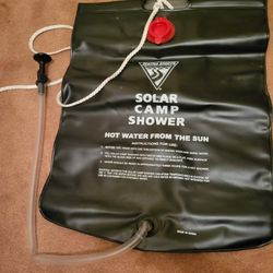 new solar camp shower. 5 gallons