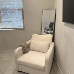 Modern Boucle Sleeper Chair Bed