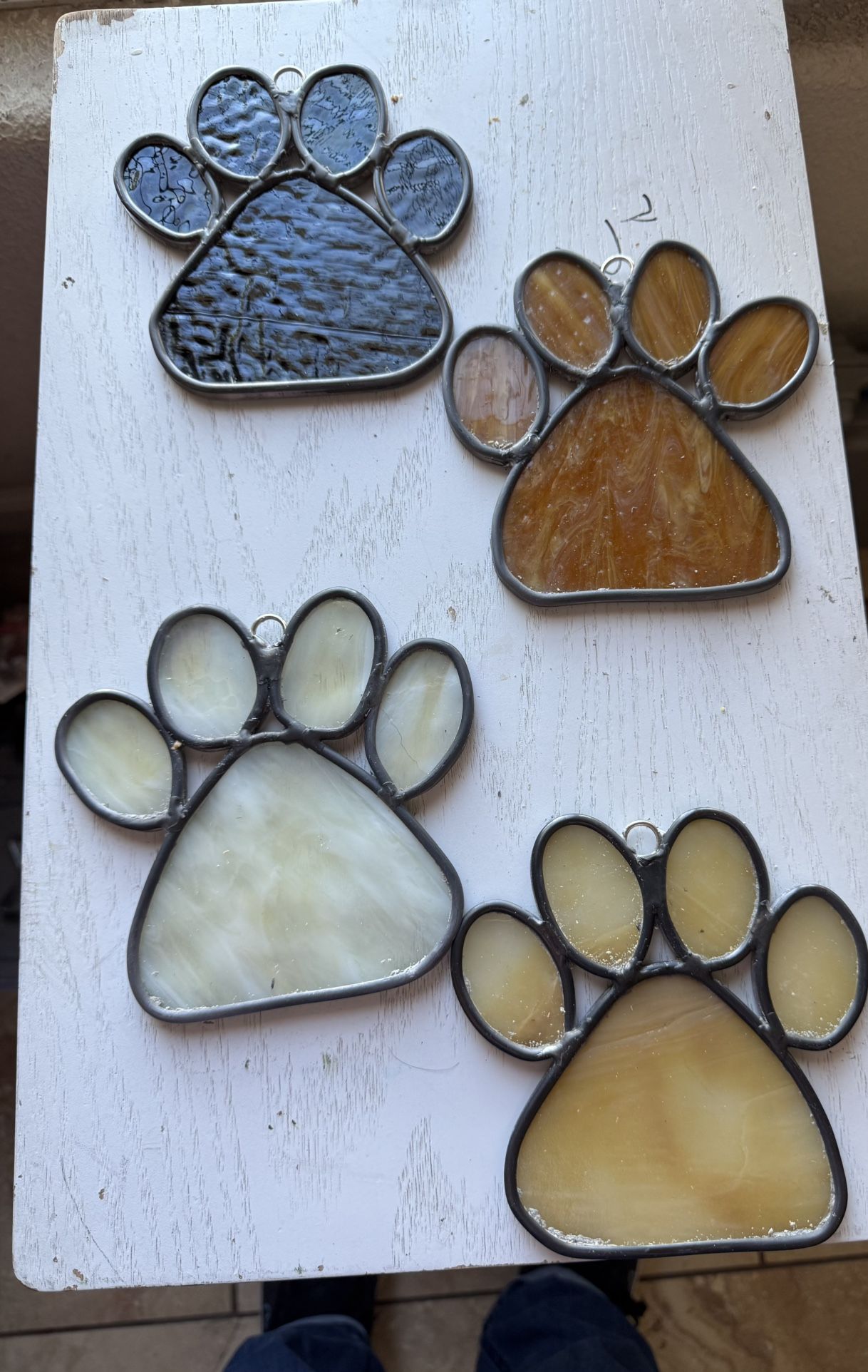 Stained Glass Dog Paw - $20 Each