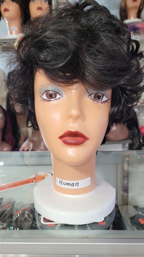 Margo#1B, 100% Human Hair Wig.