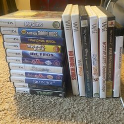 Game lot PS2, PS3, Wii, DS