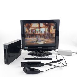 Black Nintendo Wii Lot With Multiple Games To Choose From Works Perfect