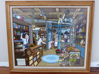 H. Hargrove Uncle Joe's General Store Serigraph