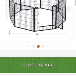 8 Panel Metal Dog Fence