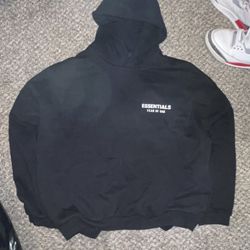 Essentials Hoodie “black/white”