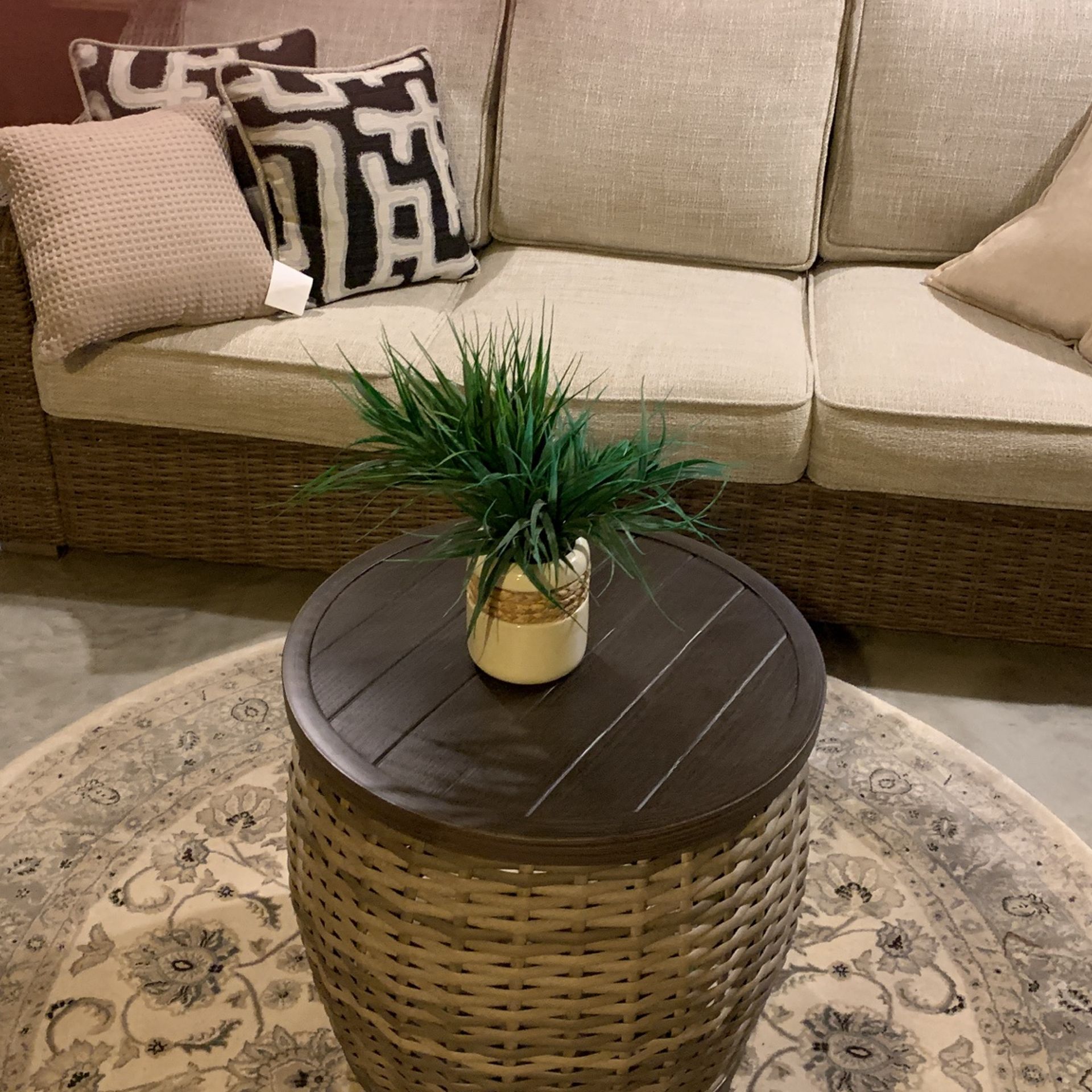 Wicker Sofa and Table!
