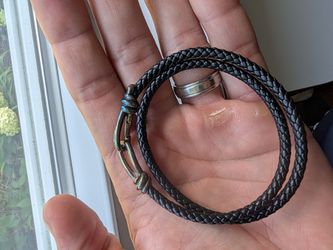 Tiffany & Co. Paloma Picasso Knot braided leather double-wrap bracelet