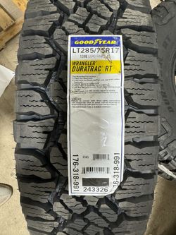 LT285/75R17 Goodyear Wrangler Duratrac RT 128Q Load Range E Tire