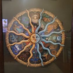 Large Framed Zodiac Puzzle Poster 