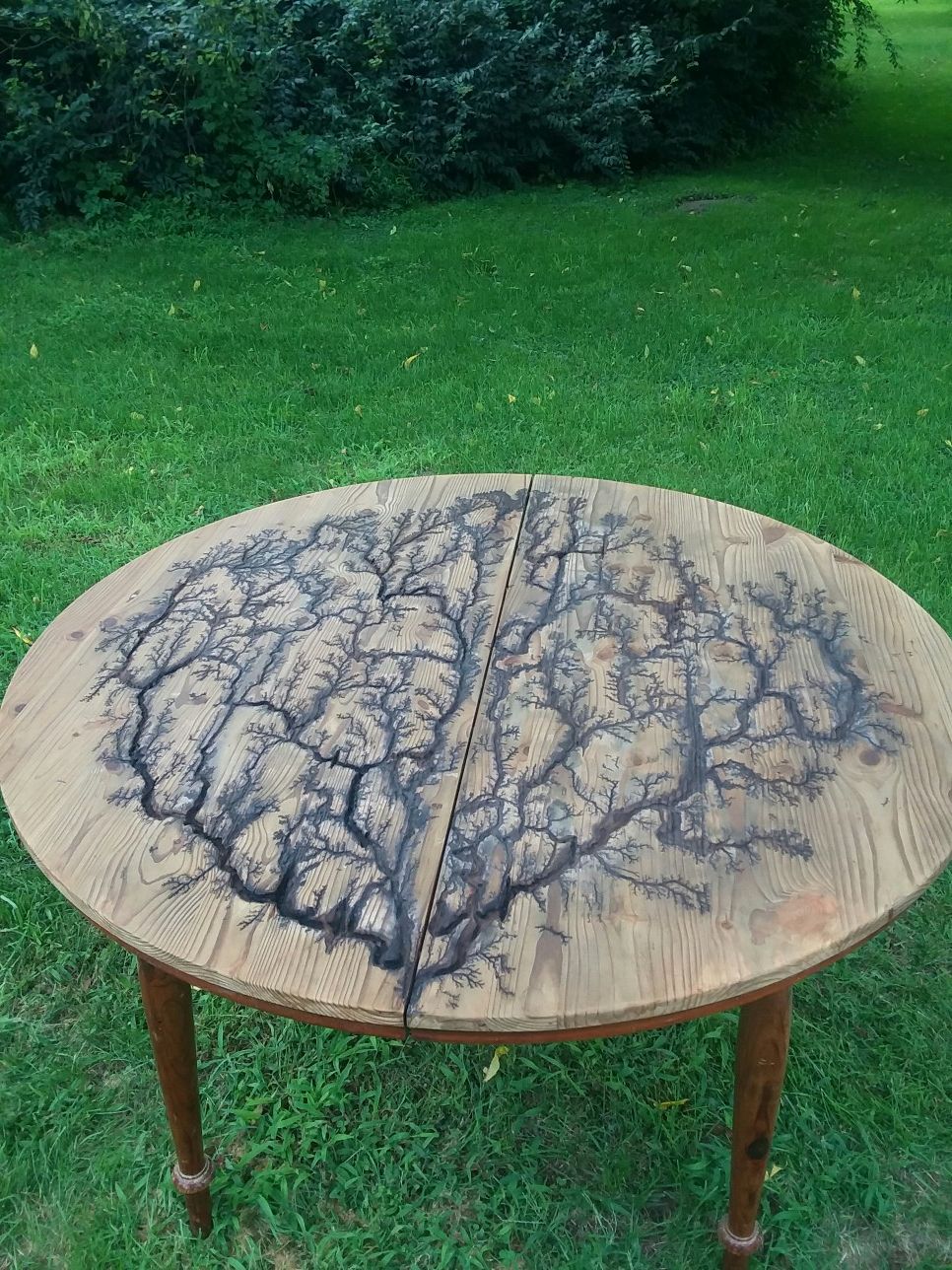 Fractal Table Wood burned fractal table for Sale in New Cumberland, PA - OfferUp
