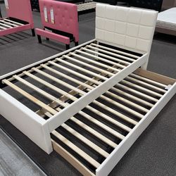 Full Over Twin Trundle Bed Frame Only