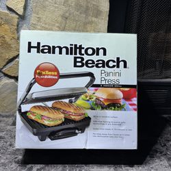 Hamilton Beach Electric Panini Press & Indoor Grill - Stainless Steel 