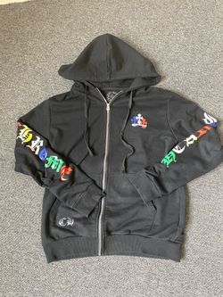 Chrome zip hoodie with bag size xxl