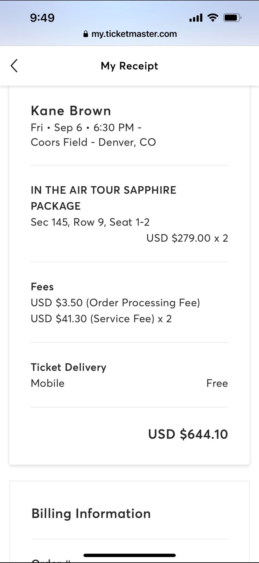 KANE BROWN TICKETS