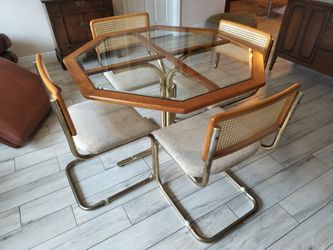 retro vintage dining set dates from around the late 1970s / early 1980s