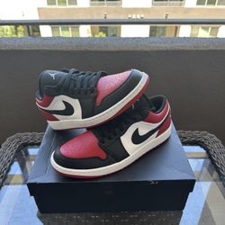Jordan 1 Low Bred Toe