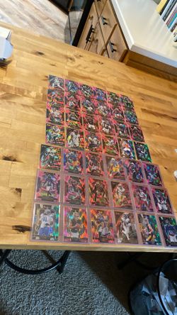 Select Green/Pink Shock Football Cards (42)