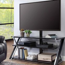 Whalen Xavier 3-in-1 Television Stand for TVs up to 70", Black