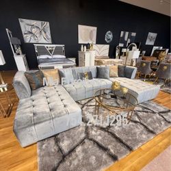 Sectional Sofa New Glam Design Finance Available 