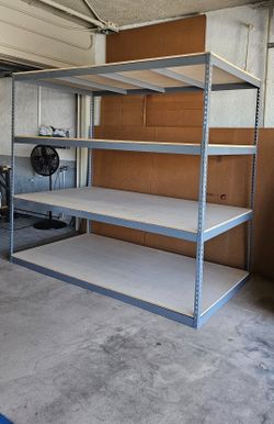 Shelving 4 Tier 96 in W x 48 in D Storage Rack Stronger Than Homedepot Lowes And Costco Delivery Available