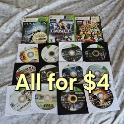 Xbox 360 Cheap Game Lot $4
