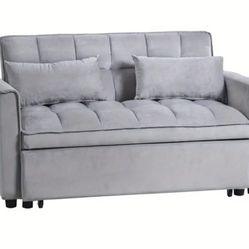 Convertible Sleeper Sofa Bed with 3-Level Adjustable Backrest