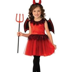 NEW Girls Devil Costume