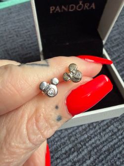 Pandora Mickey & Minnie Earrings