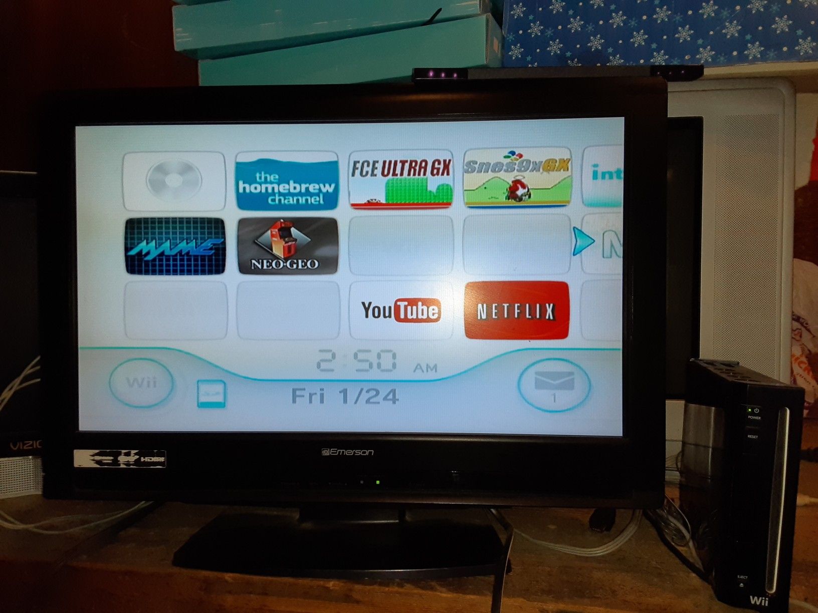 Wii con juegos instalados 50$