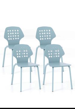 Set Of 4 Indoor Or Outdoor Dining Chairs 
