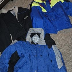 winter coats sz L and M $5 ea