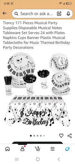 Music notes party decore