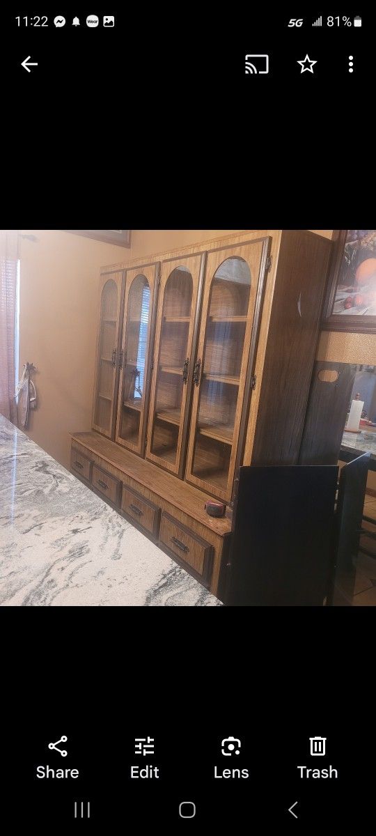 Kitchen Cabinet / Table Extendable Up To 9 Ft