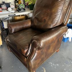 Hancock And Moore Leather Recliner 