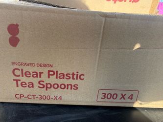 Clear heavy duty teas spoons