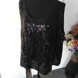 Sequined Tank Top Size Women Size 20W 